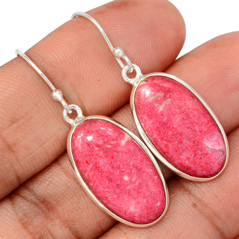 1.6" Pink Thulite Earrings - PKTE414