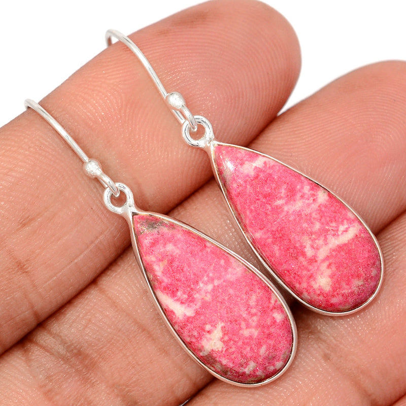 1.6" Pink Thulite Earrings - PKTE421
