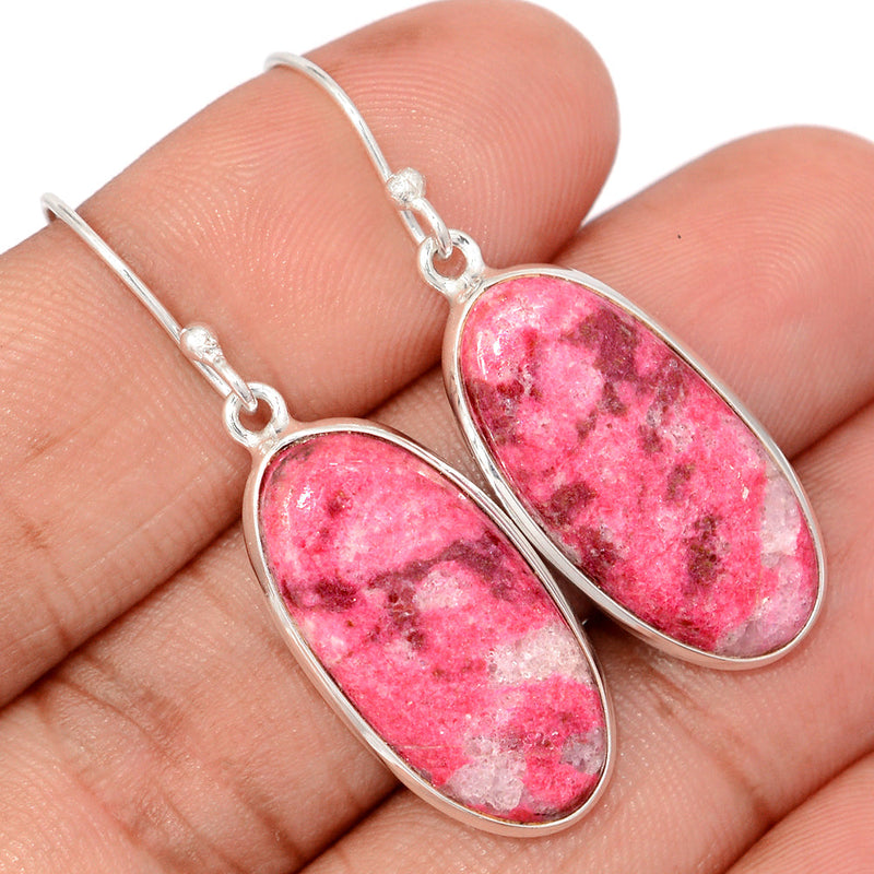 1.7" Pink Thulite Earrings - PKTE428