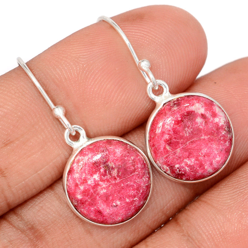 1.2" Pink Thulite Earrings - PKTE429