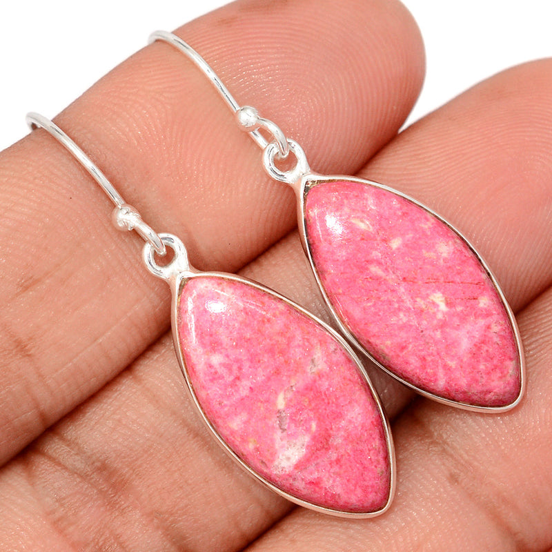 1.6" Pink Thulite Earrings - PKTE430