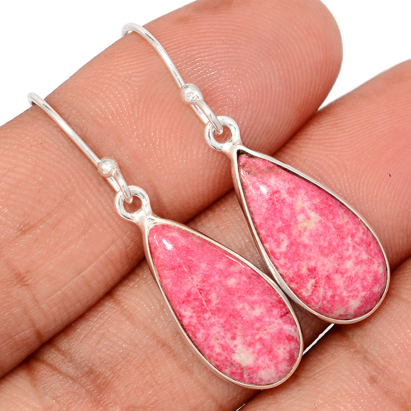 1.5" Pink Thulite Earrings - PKTE432