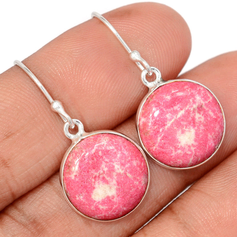 1.3" Pink Thulite Earrings - PKTE451