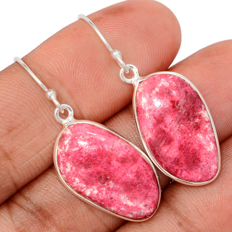 1.6" Pink Thulite Earrings - PKTE453