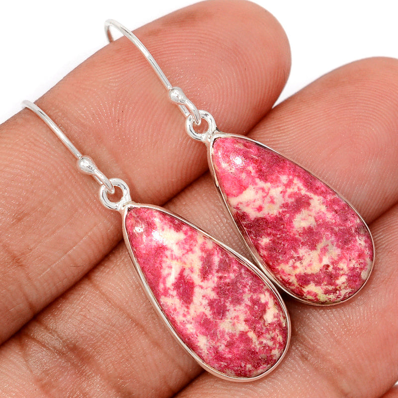 1.6" Pink Thulite Earrings - PKTE454