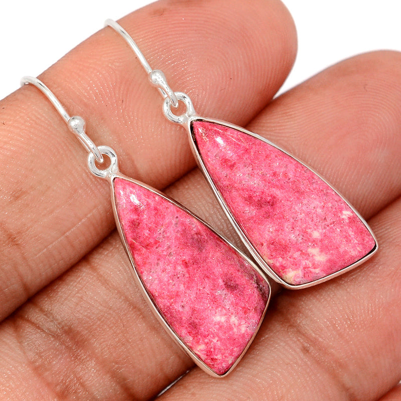 1.6" Pink Thulite Earrings - PKTE456