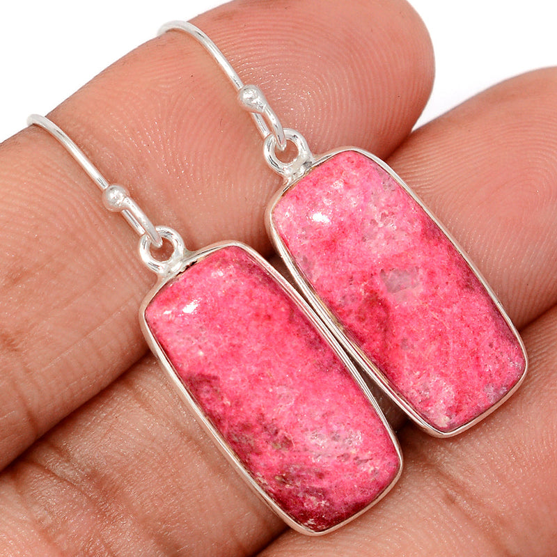 1.6" Pink Thulite Earrings - PKTE460