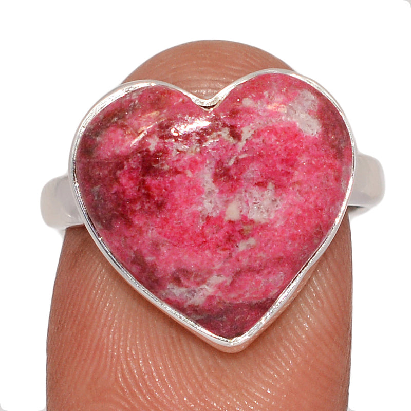 Heart - Pink Thulite Ring - PKTR795