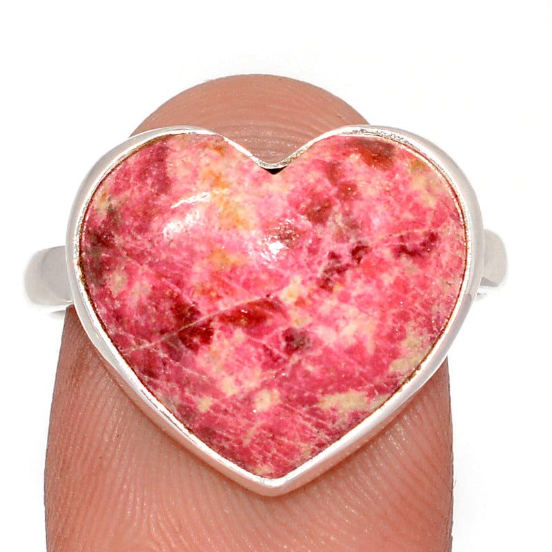 Heart - Pink Thulite Ring - PKTR818