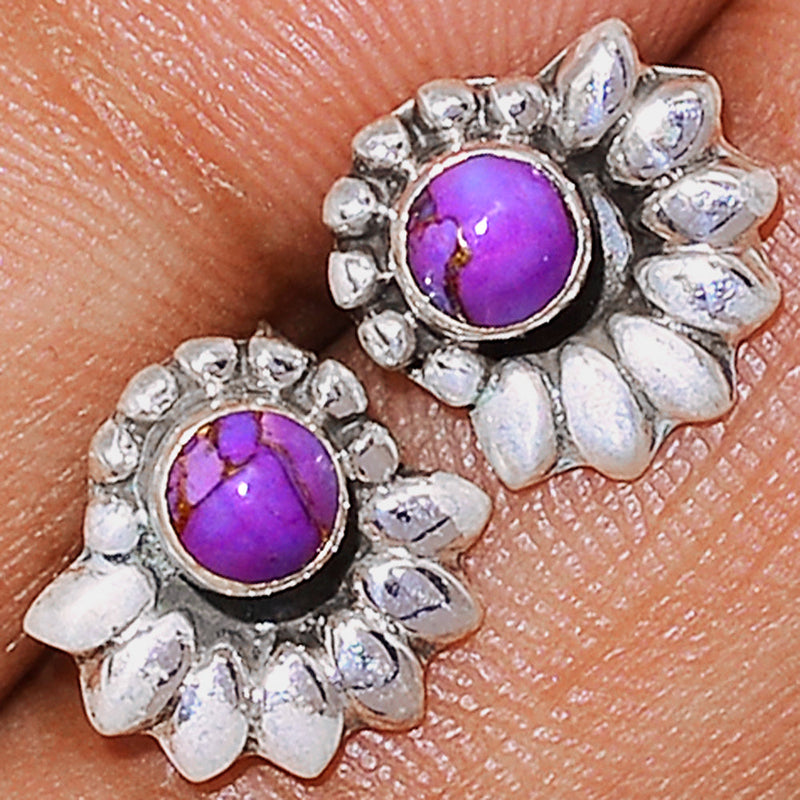 Purple Mohave Turquoise Studs - PMTS37