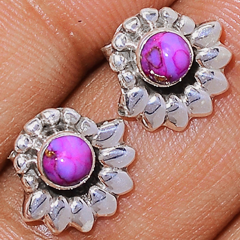 Purple Mohave Turquoise Studs - PMTS57