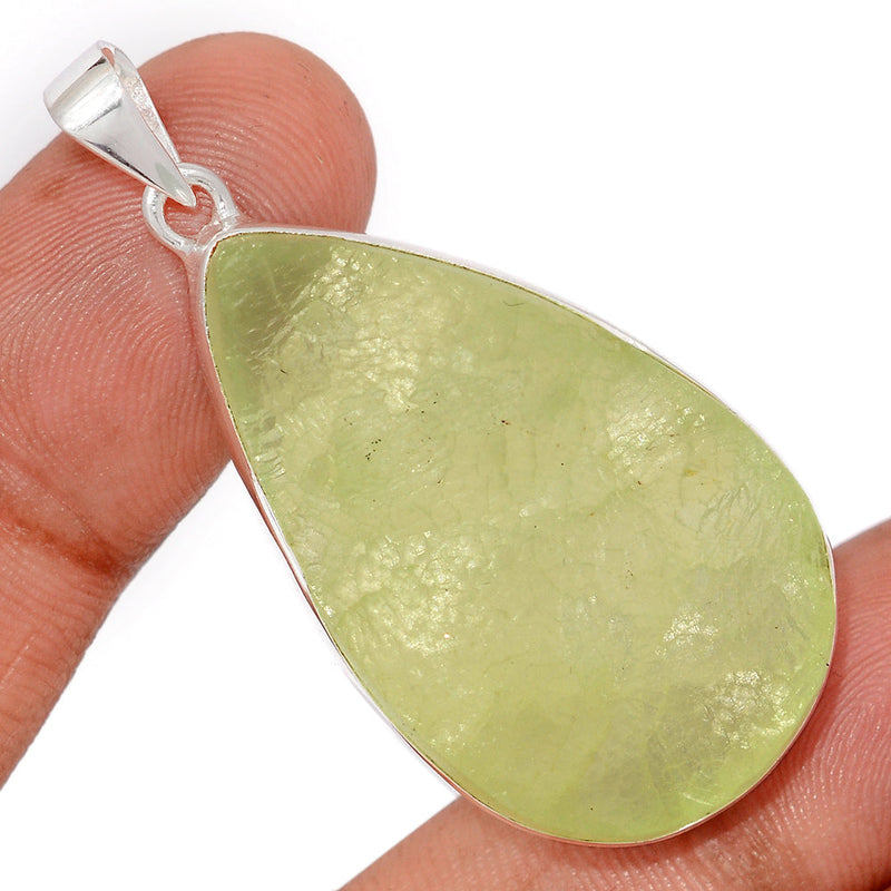 2" Prehnite Druzy Pendants - PNDP224