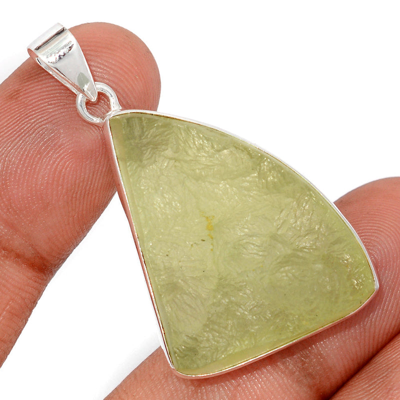 1.7" Prehnite Druzy Pendants - PNDP225