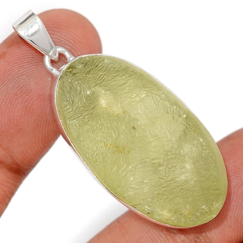 1.7" Prehnite Druzy Pendants - PNDP226