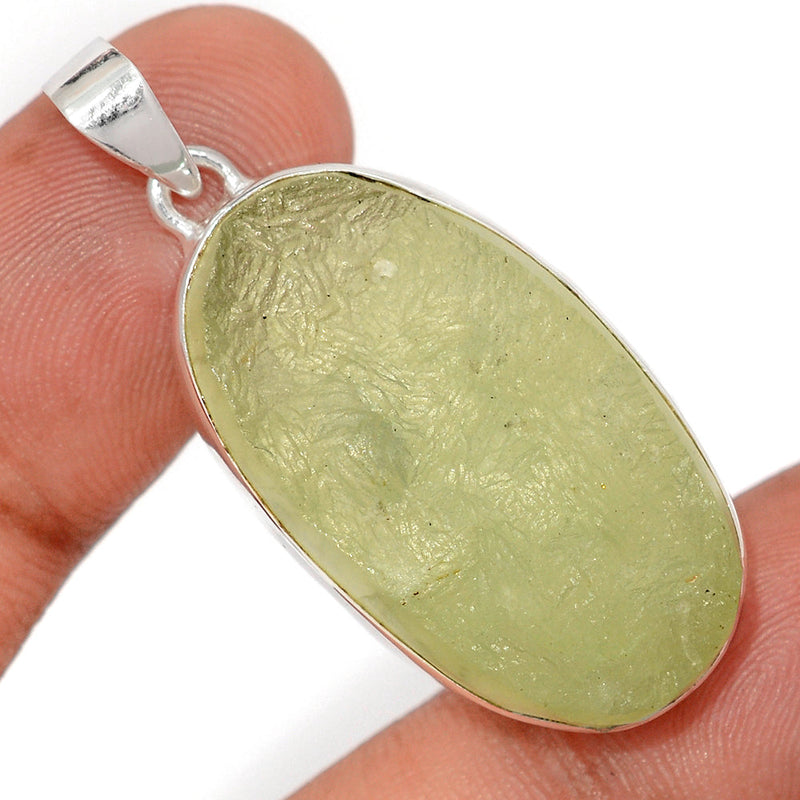 1.6" Prehnite Druzy Pendants - PNDP227