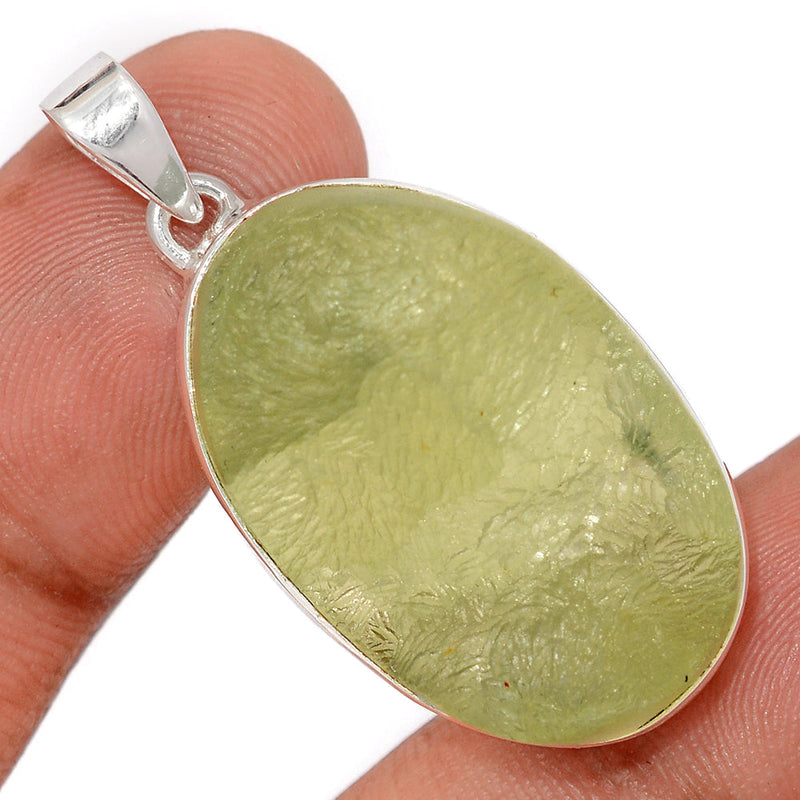 1.6" Prehnite Druzy Pendants - PNDP229