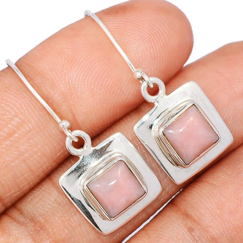 1.3" Diva - Pink Opal Earrings - PNKE428