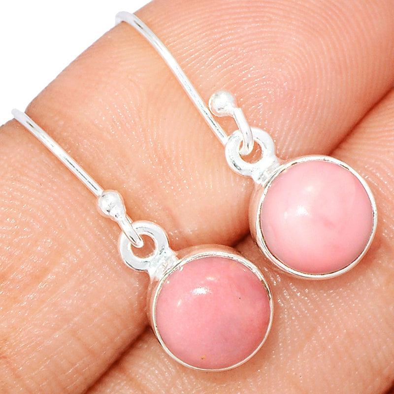 1" Pink Opal Earrings - PNKE429