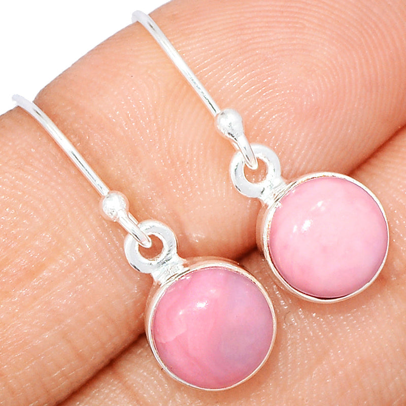 1" Pink Opal Earrings - PNKE432