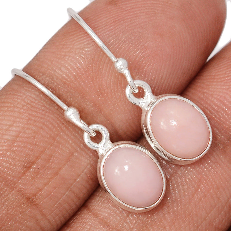1.1" Pink Opal Earrings - PNKE433