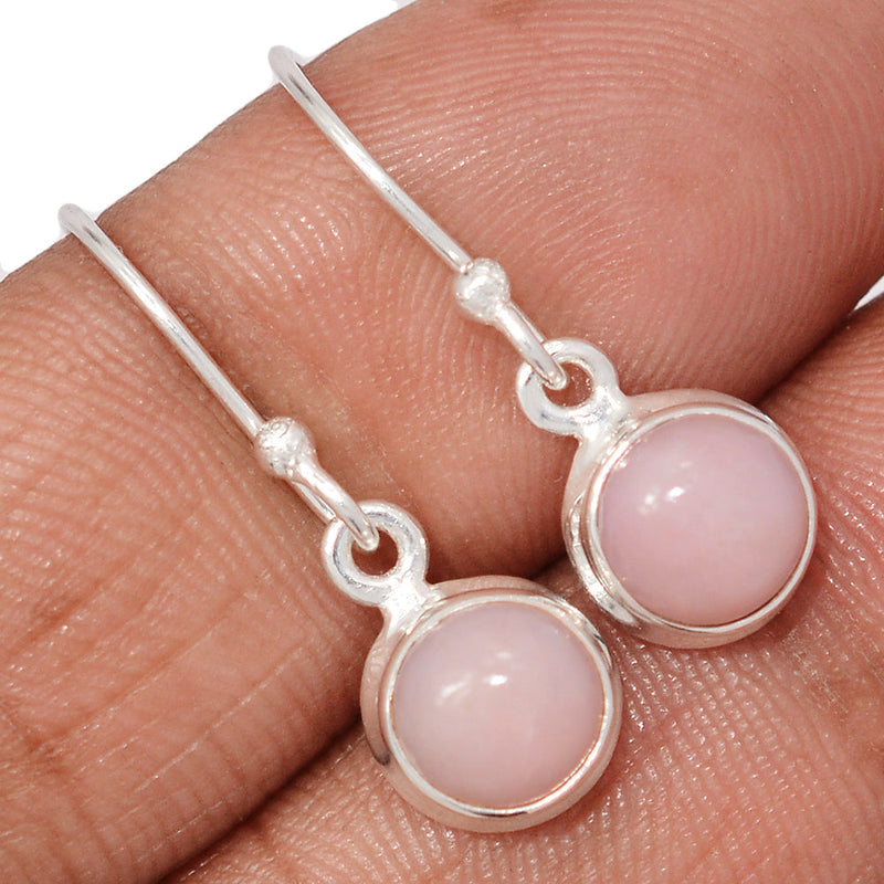 1" Pink Opal Earrings - PNKE440