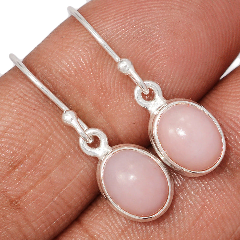 1.1" Pink Opal Earrings - PNKE443