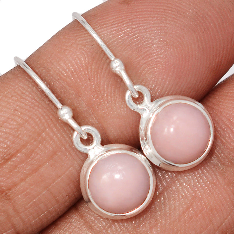 1.1" Pink Opal Earrings - PNKE448