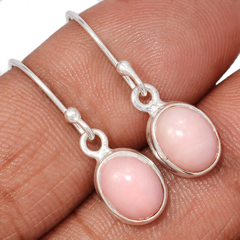 1.1" Pink Opal Earrings - PNKE453