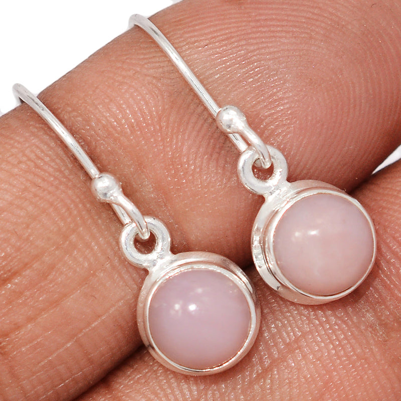 1" Pink Opal Earrings - PNKE457