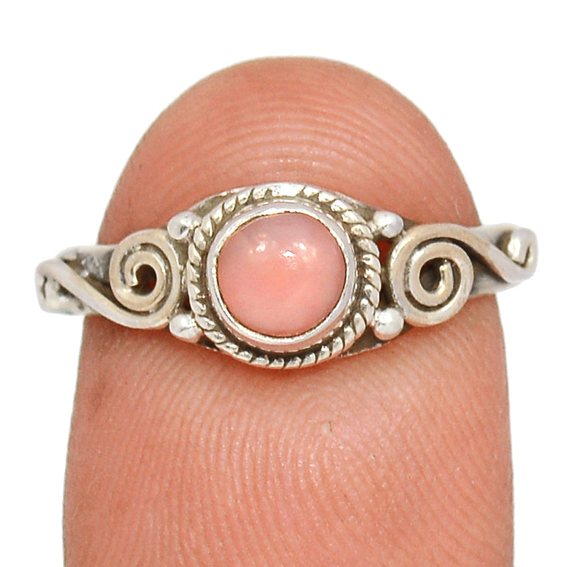 Small Filigree - Pink Opal Ring - PNKR804