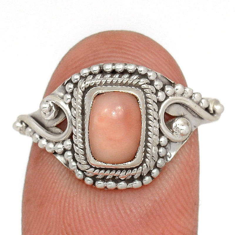Small Filigree - Pink Opal Ring - PNKR807
