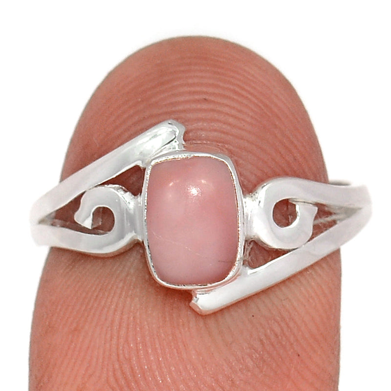 Small Plain - Pink Opal Ring - PNKR812