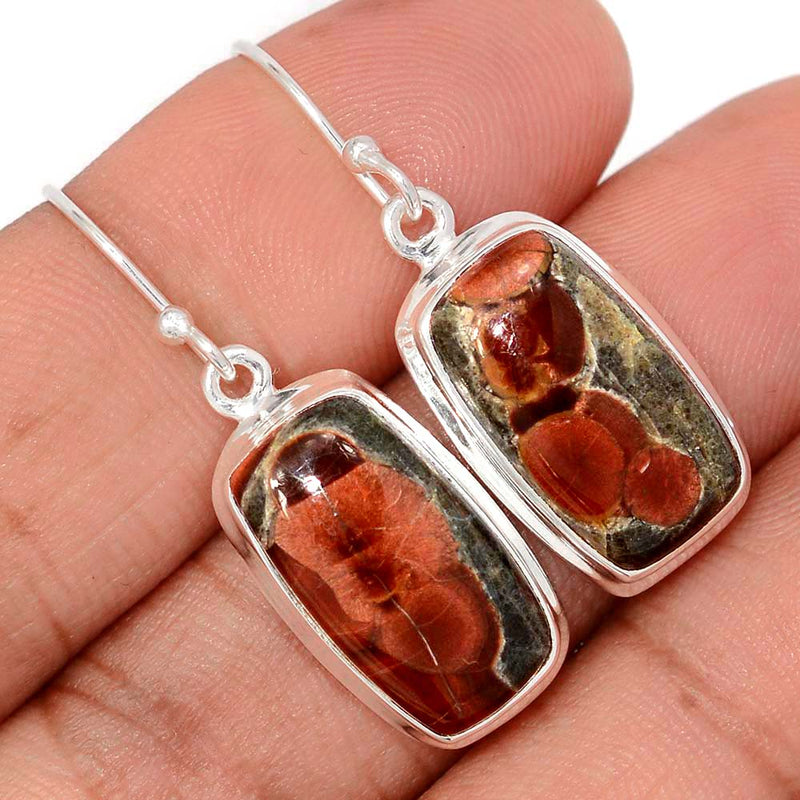 1.5" Peanut Obsidian Earrings - PNOE177