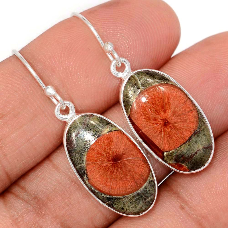 1.5" Peanut Obsidian Earrings - PNOE178