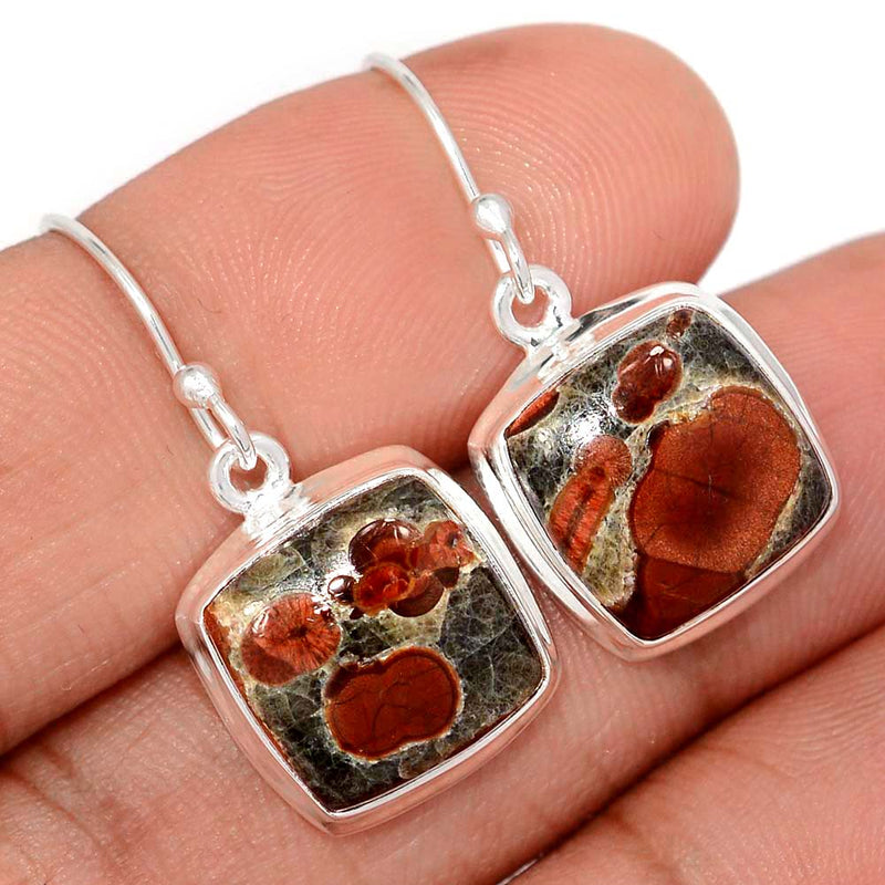 1.2" Peanut Obsidian Earrings - PNOE181