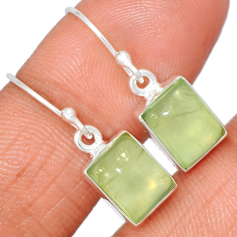 1.1" Prehnite Earrings - PNTE290