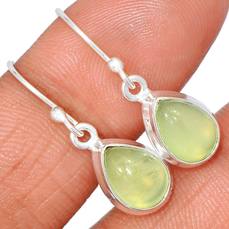 1.1" Prehnite Earrings - PNTE307