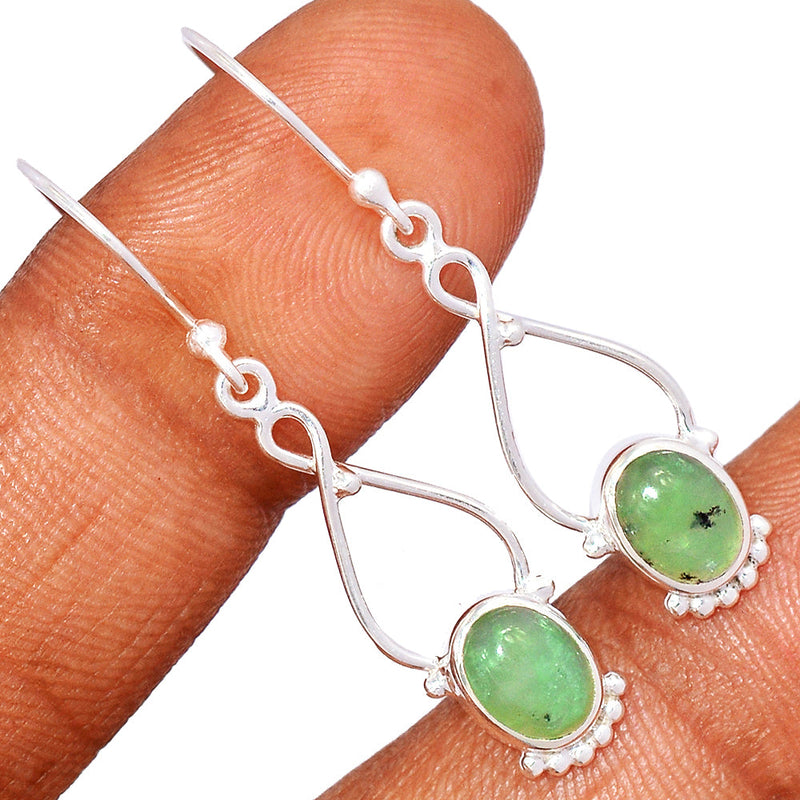 1.6" Prehnite Earrings - PNTE329