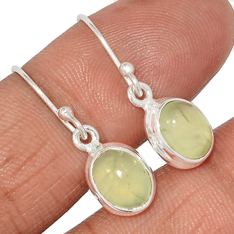 1.1" Prehnite Earrings - PNTE336
