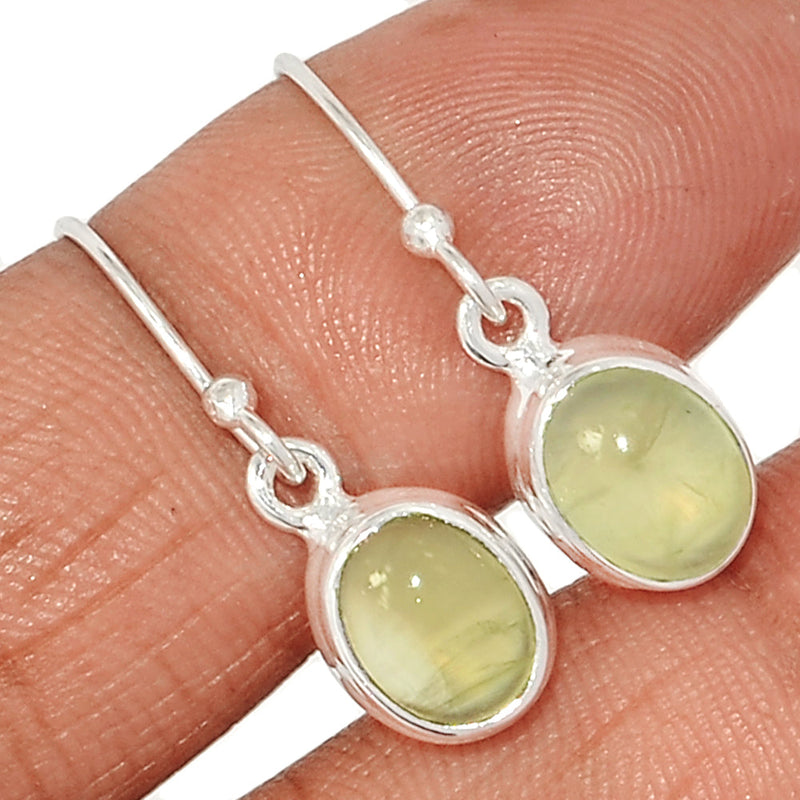 1.1" Prehnite Earrings - PNTE338