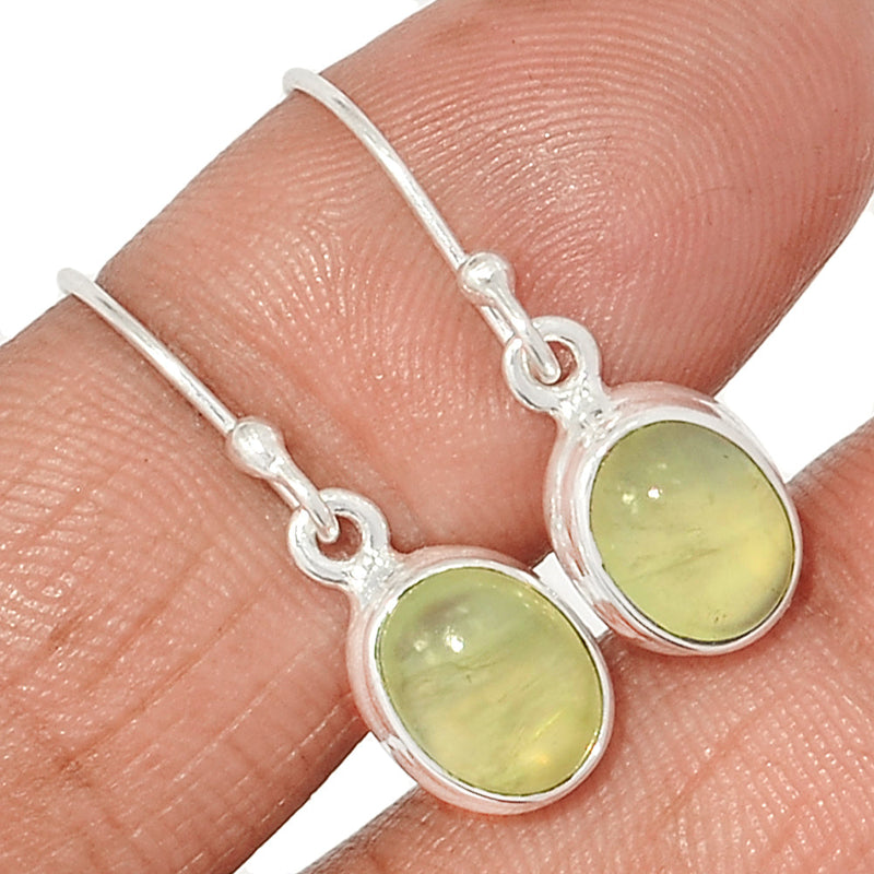 1.1" Prehnite Earrings - PNTE340