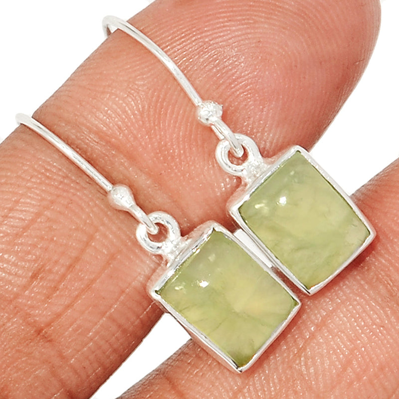 1.1" Prehnite Earrings - PNTE343