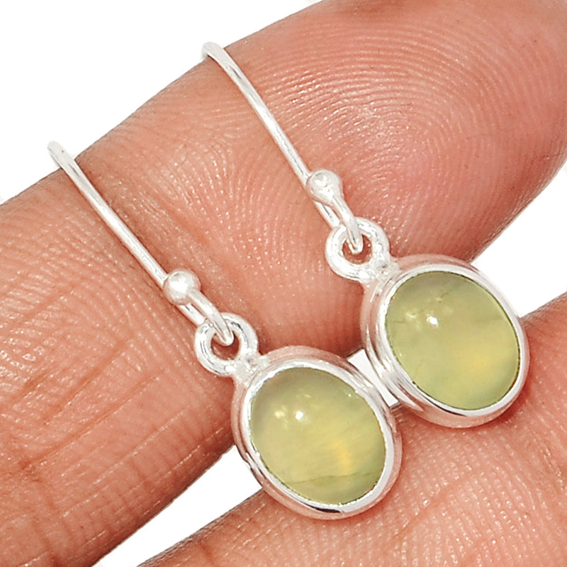 1.1" Prehnite Earrings - PNTE344