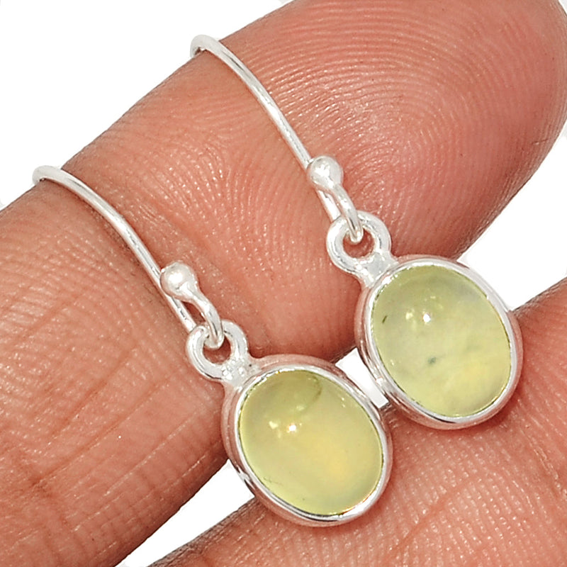 1.1" Prehnite Earrings - PNTE345