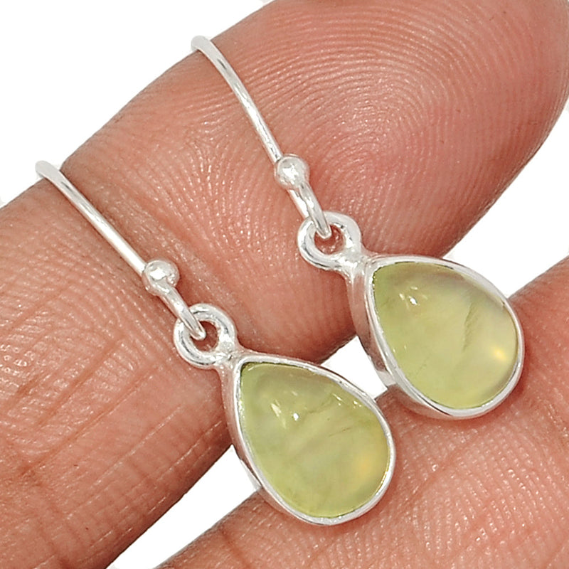 1.1" Prehnite Earrings - PNTE349