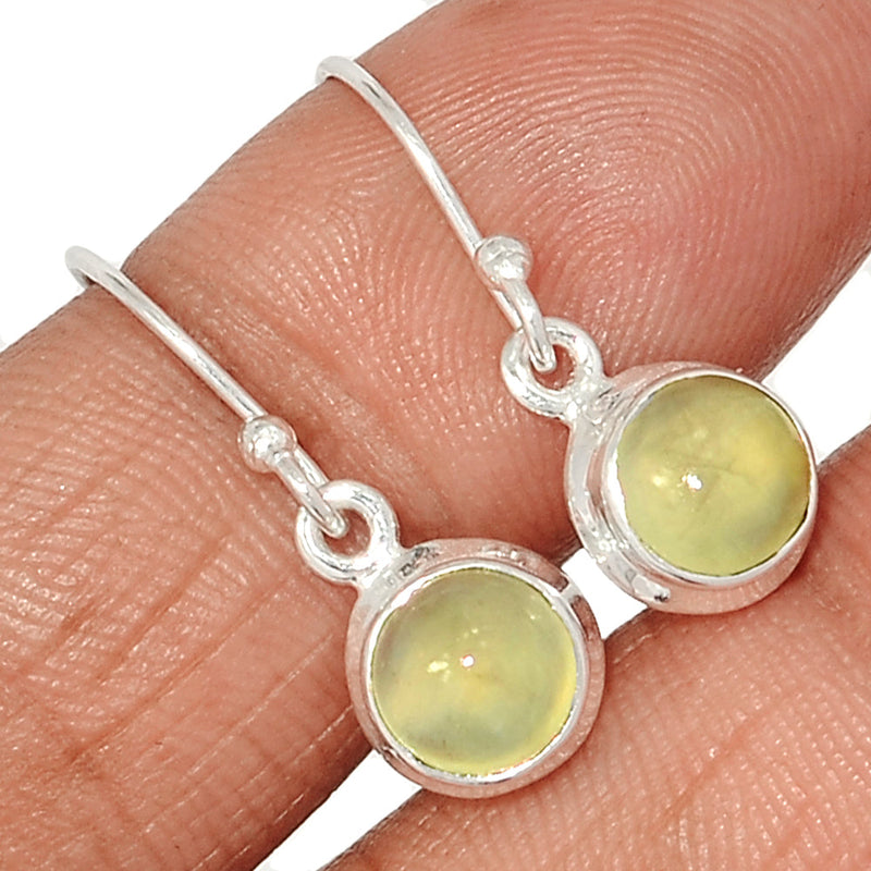 1" Prehnite Earrings - PNTE350