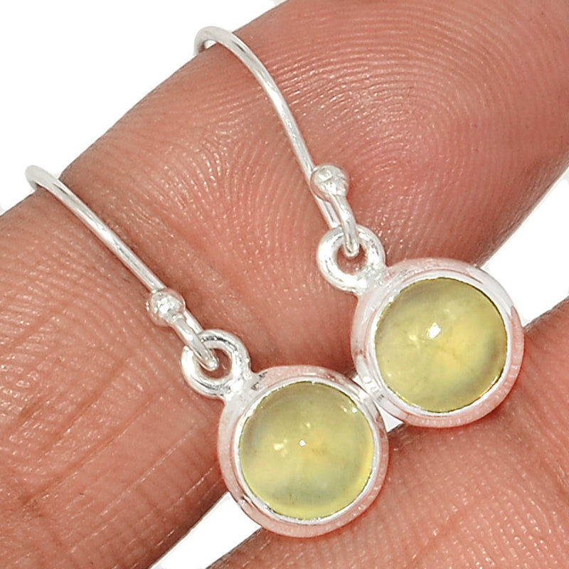 1" Prehnite Earrings - PNTE351