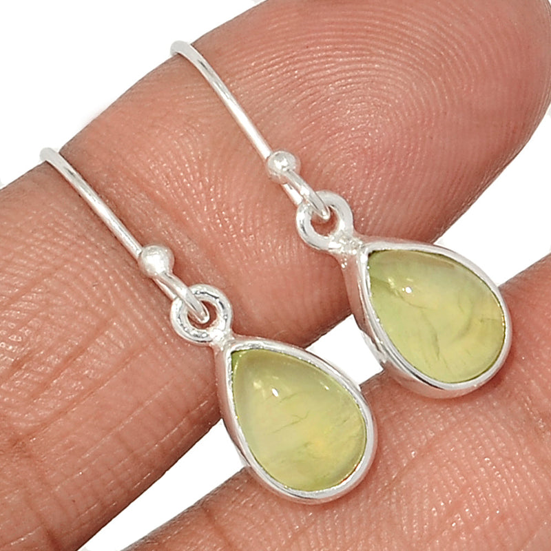 1.1" Prehnite Earrings - PNTE357