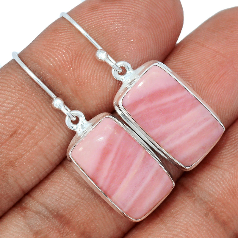 1.3" Australian Pink Opal Earrings - POAE526