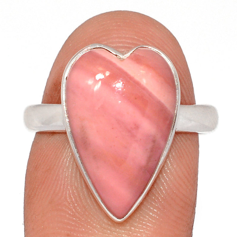 Heart - Australian Pink Opal Ring - POAR705